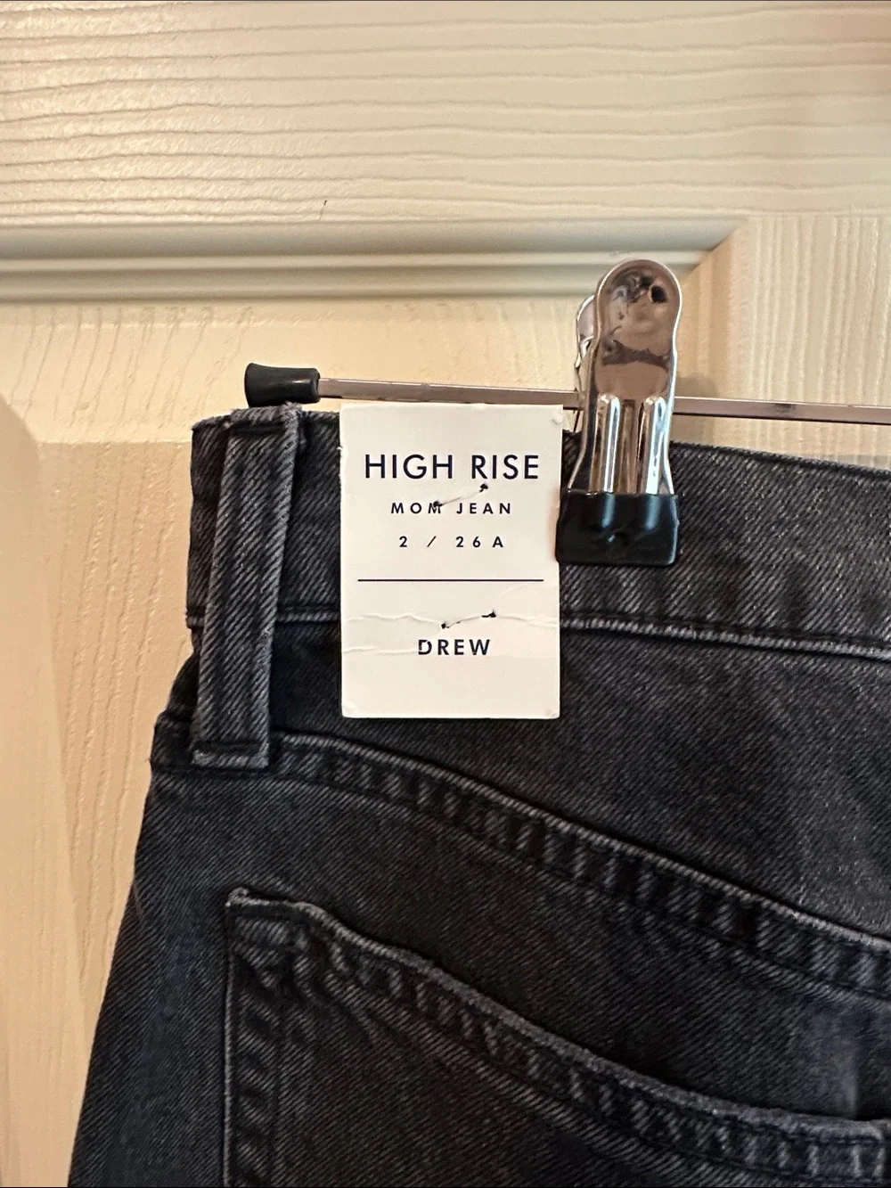 High-Rise Mom Jean Black Distressed Women's Jeans 2/26A by Lucky Brand